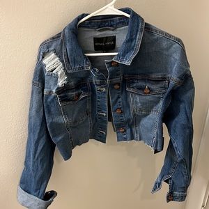 Kendall + Kylie S cropped jean jacket